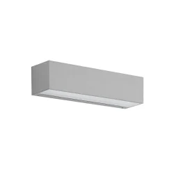 Lucande Terrassebelysning|Væglamper > LED-væglampe Lengo, 25 cm, sølv, 1 lyskilde, IP65