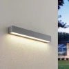 Lucande Terrassebelysning|Væglamper > LED-væglampe Lengo, 50 cm, sølv, 1 lyskilde, IP65