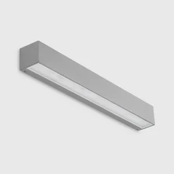 Lucande Terrassebelysning|Væglamper > LED-væglampe Lengo, 50 cm, sølv, 1 lyskilde, IP65