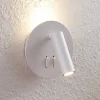 Lucande Væglamper|Væglamper > LED-væglampe Magya, hvid 2 lyskilder. rund
