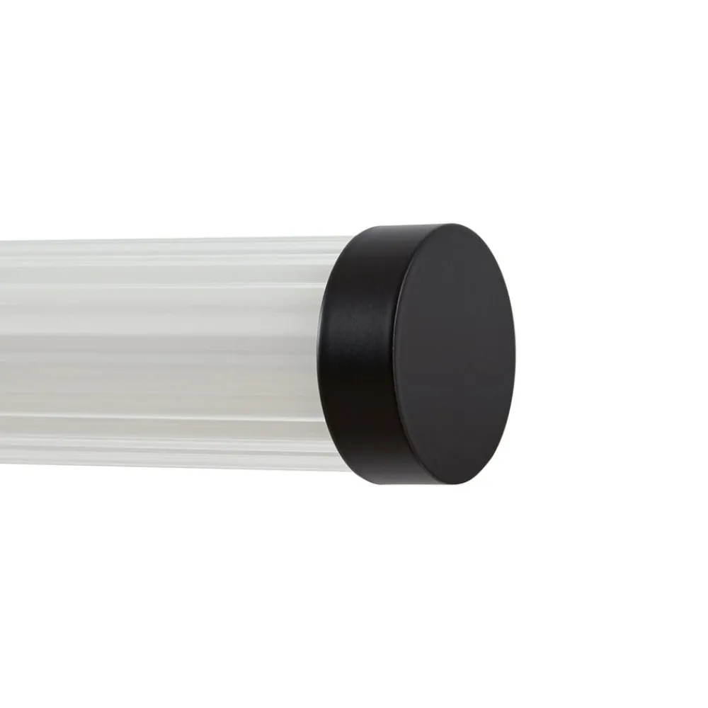 Lucande Væg- Og Spejllamper > LED-væglampe Melisa, sort, 90 cm, CCT, IP44