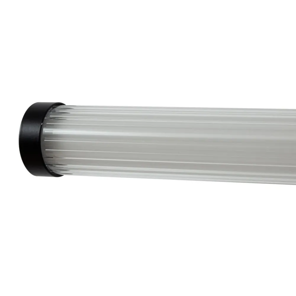 Lucande Væg- Og Spejllamper > LED-væglampe Melisa, sort, 90 cm, CCT, IP44