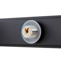 Lucande Væg- Og Spejllamper|Væglamper > LED-væglampe til badeværelset Myrra, sort, glas, 60 cm, IP44