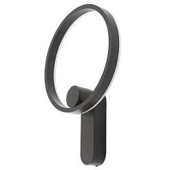 Væglamper ^ Lucande LED-væglampe Yekta, indirekte, sort, dæmpbar
