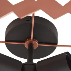 Lucande Loftlamper > loftlampe Aeloria, kobber, jern, Ø 50 cm, E27