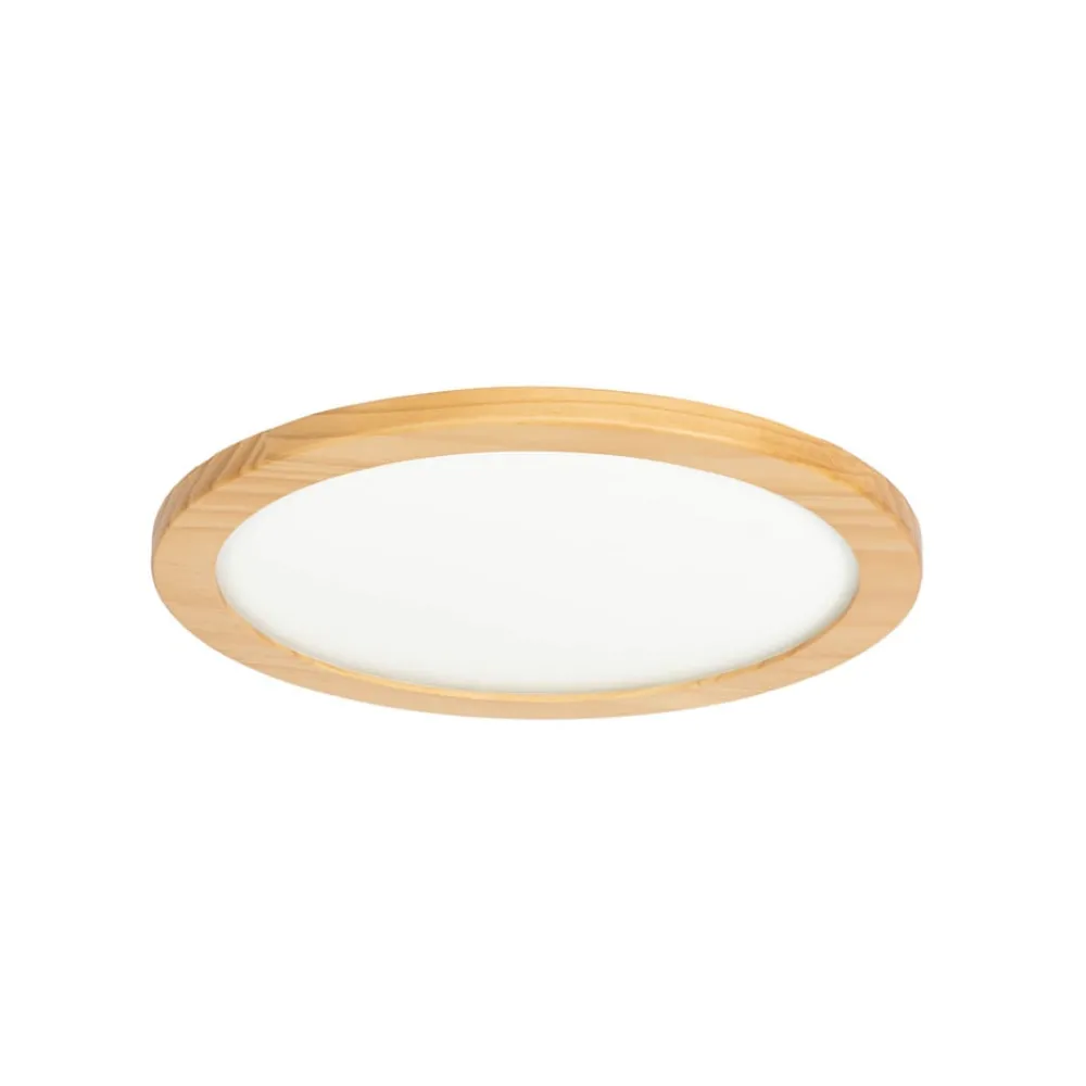 Lucande Gang|Loftlamper > loftlampe Joren, Ø 38 cm, træ, CCT, fjernbetjening