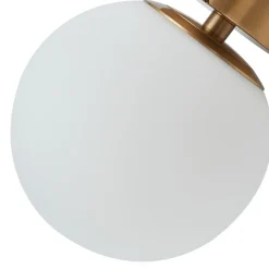 Lucande Loftlamper|Loftlamper > loftslampe Bidolo, messingfarvet, glas, 15 cm, IP44
