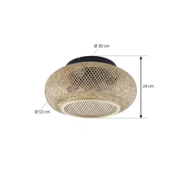 Lucande Loftventilatorer > loftventilator med lys Cordie, DC, lydsvag, Ø 53 cm
