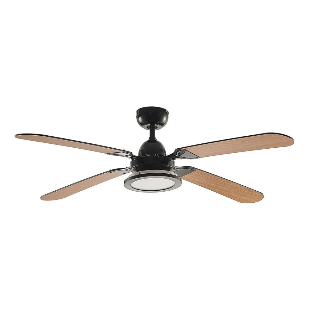 Lucande Loftventilatorer > loftventilator Tedric, sort, støjsvag, 133 cm
