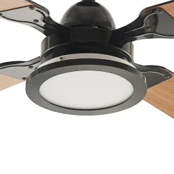 Lucande Loftventilatorer > loftventilator Tedric, sort, støjsvag, 133 cm