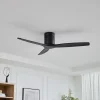Loftventilatorer ^ Lucande loftventilator Vindur, sort, DC, støjsvag, 132 cm