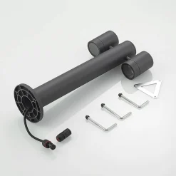 Sokkellamper ^ Lucande Maloney sokkellampe, 50 cm, antracit, IP54
