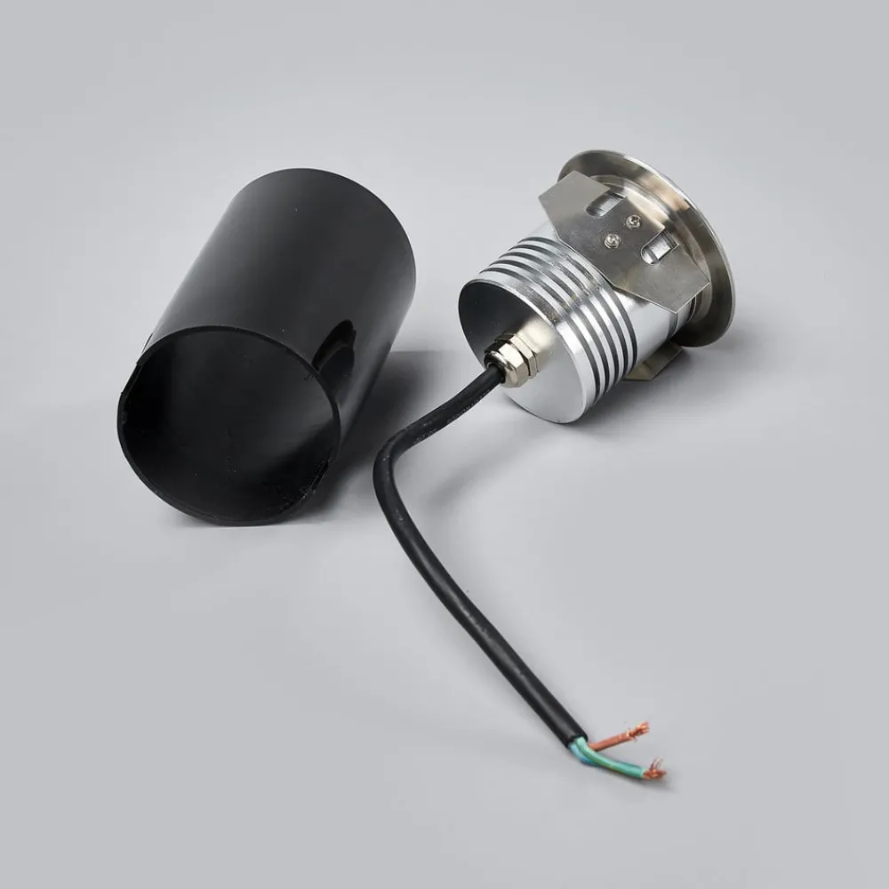 Lucande Terrassebelysning|Nedgravet Udebelysning > nedgravningsspot Helene, Ø 9 cm, aluminium, IP67