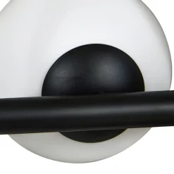 Lucande Pendellamper|Pendellamper > pendel Isandro, sort/opal, 7-lys