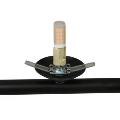 Lucande Pendellamper|Pendellamper > pendel Isandro, sort/opal, 7-lys