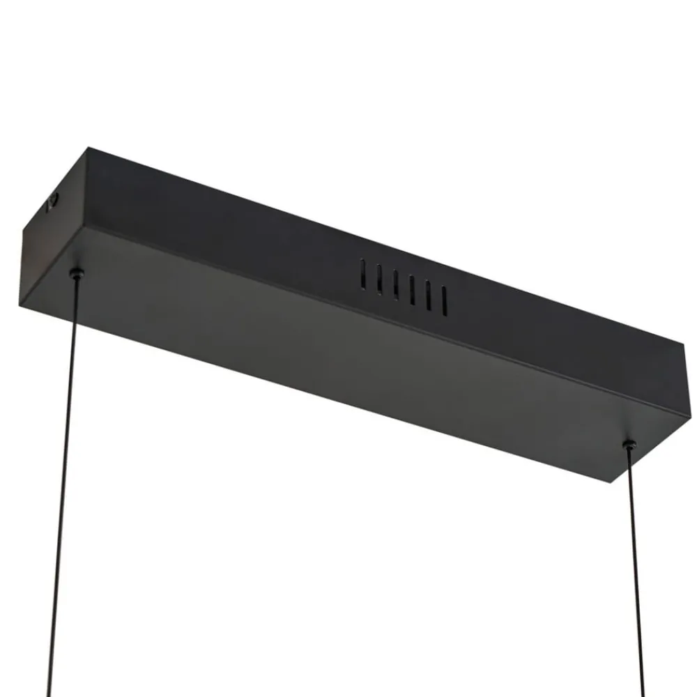 Lucande Pendellamper|Pendellamper > Pendolo LED-hængelampe, sort, aluminium, 120 cm