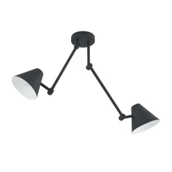 Lucande Loftlamper|Loftlamper > Phina loftlampe i sort, 2 lyskilder