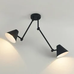 Lucande Loftlamper|Loftlamper > Phina loftlampe i sort, 2 lyskilder