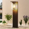 Lucande Terrassebelysning|Gadebelysning > Semka vejlampe, 65 cm, antracit, glas, aluminium