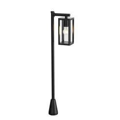 Lucande Gadebelysning > Siveta vejlampe, 100 cm høj, sort, E27, IP65