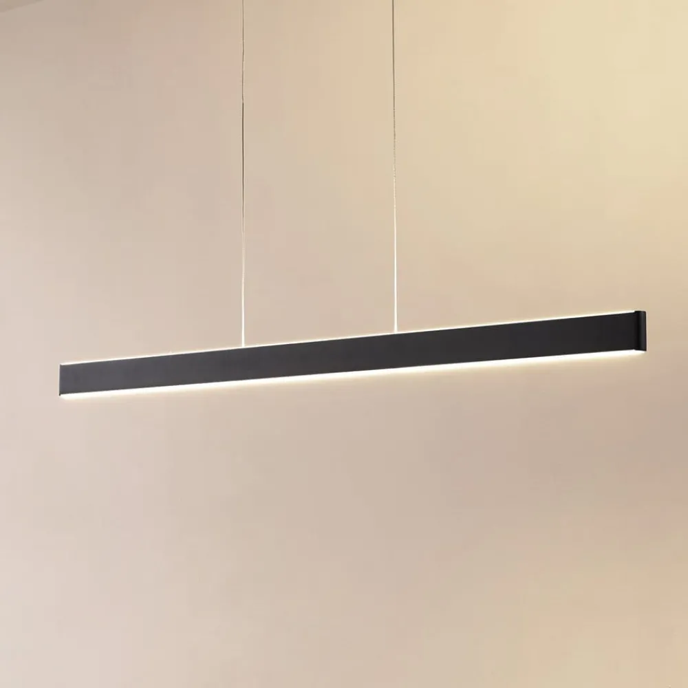 Lucande Pendellamper|Pendellamper > Smart LED-hængelampe Mylosh, sort, CCT, Tuya