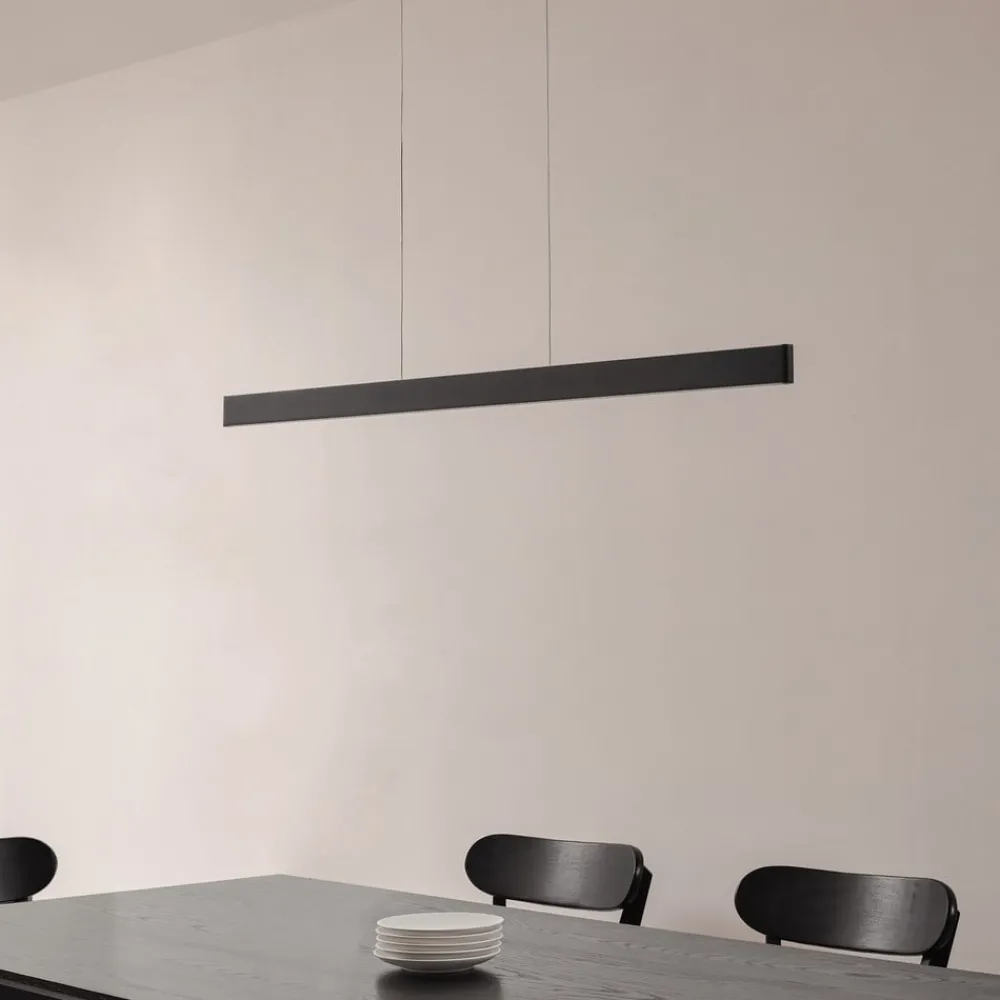 Lucande Pendellamper|Pendellamper > Smart LED-hængelampe Mylosh, sort, CCT, Tuya