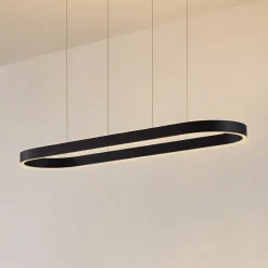 Lucande Pendellamper|Pendellamper > Smart LED-hængelampe Melinay, sort, CCT, Tuya