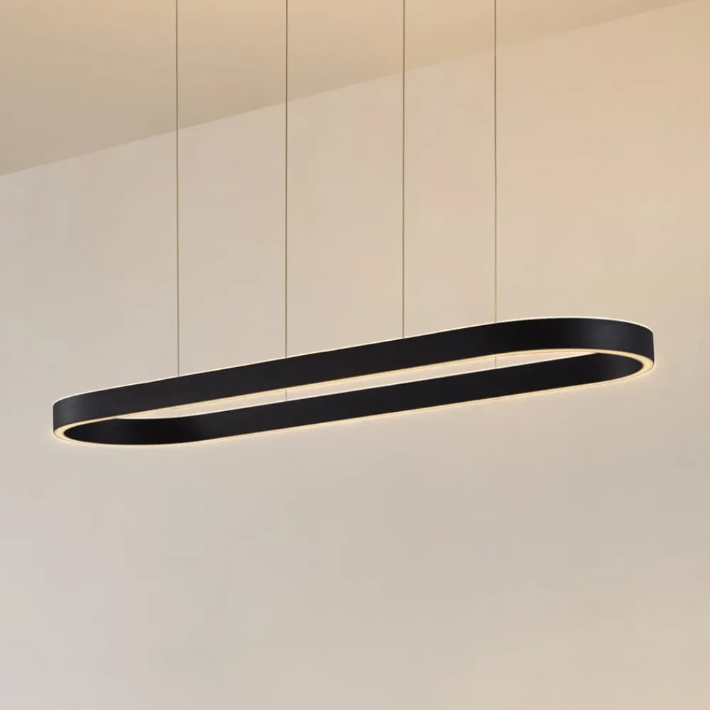 Lucande Pendellamper|Pendellamper > Smart LED-hængelampe Melinay, sort, CCT, Tuya