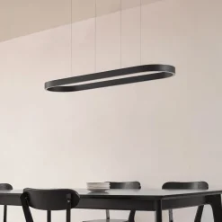 Lucande Pendellamper|Pendellamper > Smart LED-hængelampe Melinay, sort, CCT, Tuya