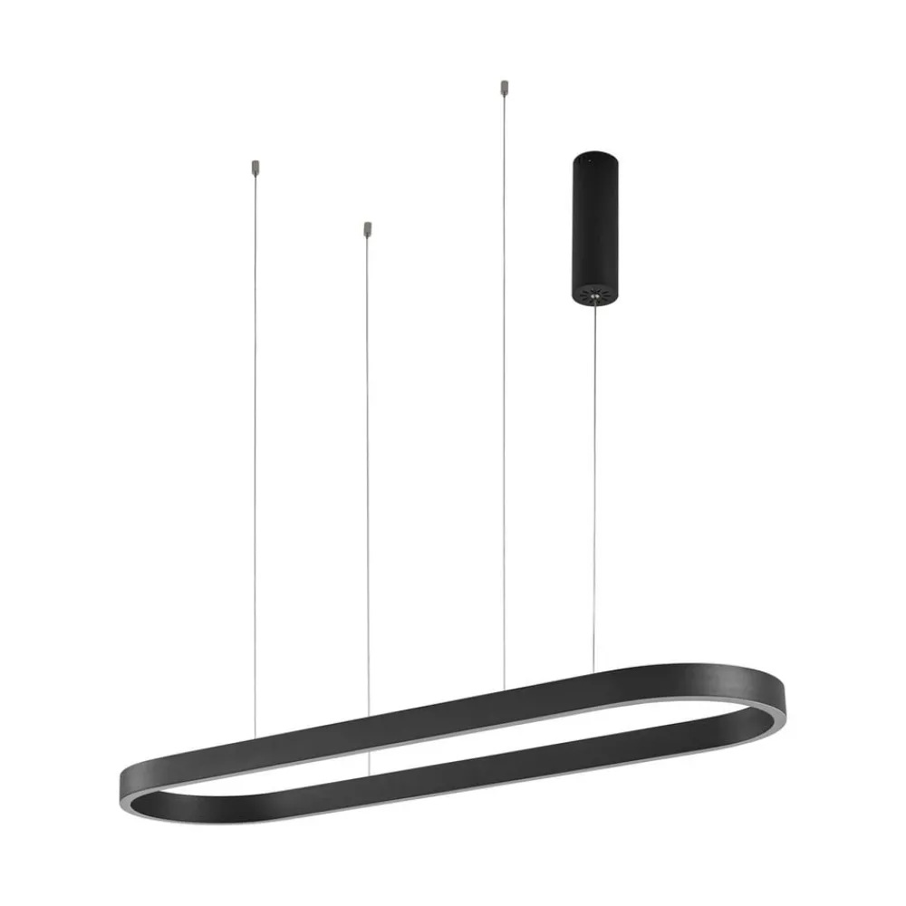 Lucande Pendellamper|Pendellamper > Smart LED-hængelampe Melinay, sort, CCT, Tuya
