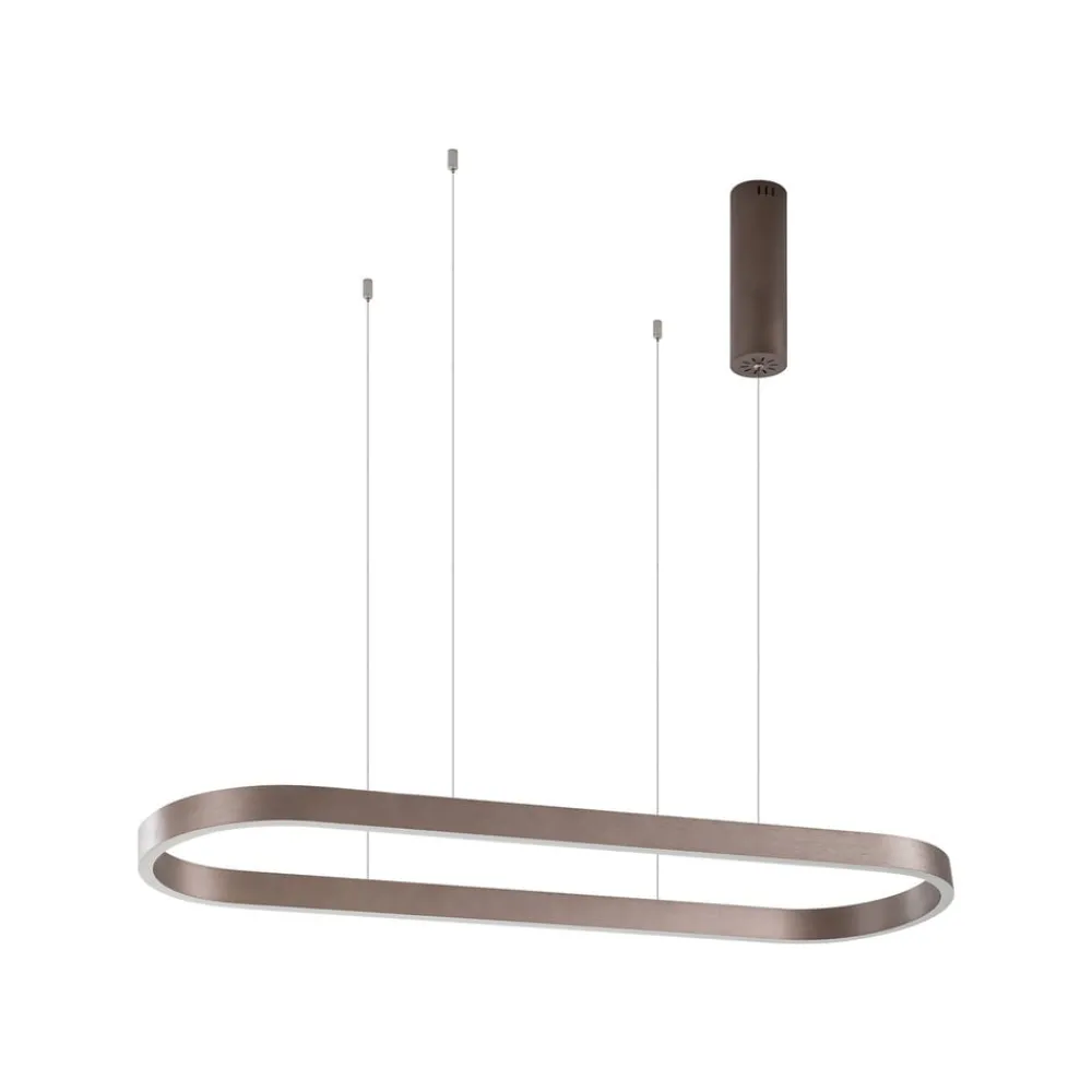 Lucande Pendellamper|Pendellamper > Smart LED-hængelampe Melinay, kaffe, CCT, Tuya