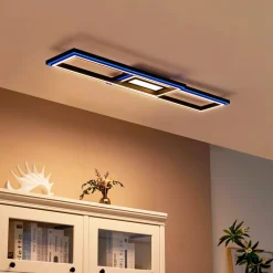 Lucande Loftlamper > Smart LED-loftslampe Tjado 115 cm sort RGB CCT