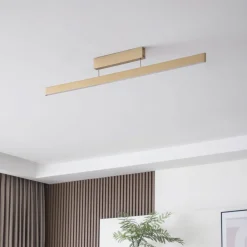 Lucande Loftlamper|Loftlamper > Smart LED-loftslampe Mylosh, guld, CCT, Tuya