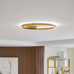 Lucande Loftlamper|Loftlamper > Smart LED-loftslampe Moise, guld, CCT, Tuya