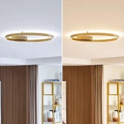 Lucande Loftlamper|Loftlamper > Smart LED-loftslampe Moise, guld, CCT, Tuya
