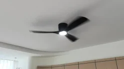 Lucande Loftventilatorer > Smart LED-loftventilator Moneno, sort, DC, Tuya
