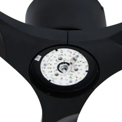 Lucande Loftventilatorer > Smart LED-loftventilator Moneno, sort, DC, Tuya