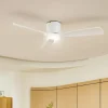 Lucande Loftventilatorer > Smart LED-loftventilator Moneno, hvid, DC, Tuya