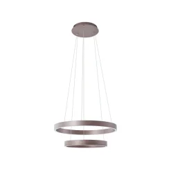 Pendellamper ^ Lucande Smart LED-pendel Yonam, kaffe, 2-lys, Tuya