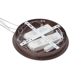 Pendellamper ^ Lucande Smart LED-pendel Yonam, kaffe, 2-lys, Tuya