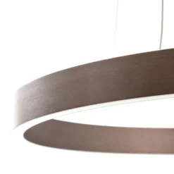 Lucande Pendellamper > Smart LED-pendel Yonam, kaffe, 1-lys, Tuya
