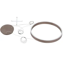 Lucande Pendellamper > Smart LED-pendel Yonam, kaffe, 1-lys, Tuya