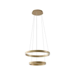 Lucande Pendellamper > Smart LED-pendel Yonam, guld, 2-lys, Tuya