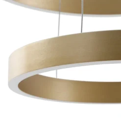 Lucande Pendellamper > Smart LED-pendel Yonam, guld, 2-lys, Tuya