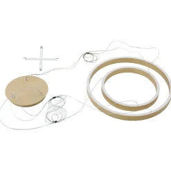 Lucande Pendellamper > Smart LED-pendel Yonam, guld, 2-lys, Tuya