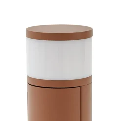 Terrassebelysning|Sokkellamper ^ Lucande sokkellampe Corban, rust, dør, stikkontakter, G9, IP44