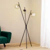 Gulvlamper|Gulvlamper ^ Lucande Sotiana gulvlampe, 3 glaskugler, sort