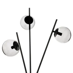 Gulvlamper|Gulvlamper ^ Lucande Sotiana gulvlampe, 3 glaskugler, sort