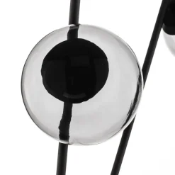 Gulvlamper|Gulvlamper ^ Lucande Sotiana gulvlampe, 3 glaskugler, sort