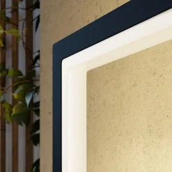 Lucande Væglamper > Square LED-væglampe, antracit, metal, IP65